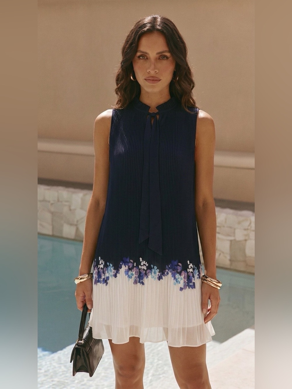 Beautiful blue and white DKNY dress.